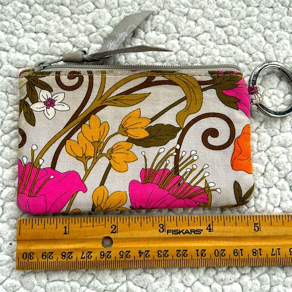 Vera Bradley Retired Pattern Tea Garden ID Card Holder Keyring Coin Purse Wallet - Picture 4 of 6